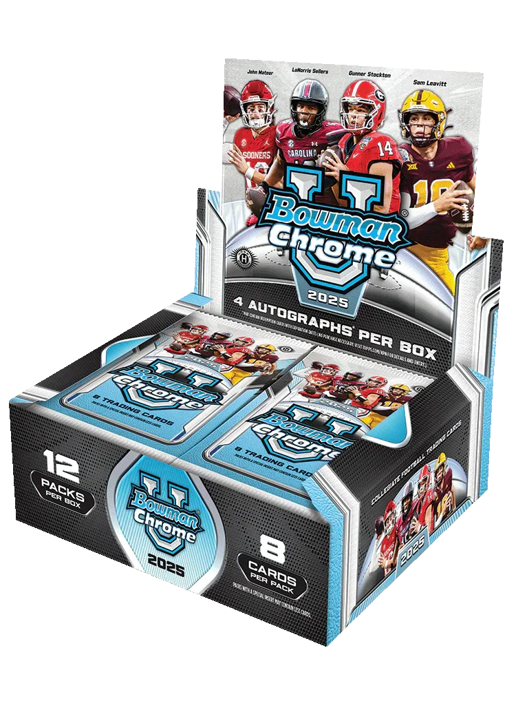 2025 Bowman Chrome University Football Jumbo Hobby Box