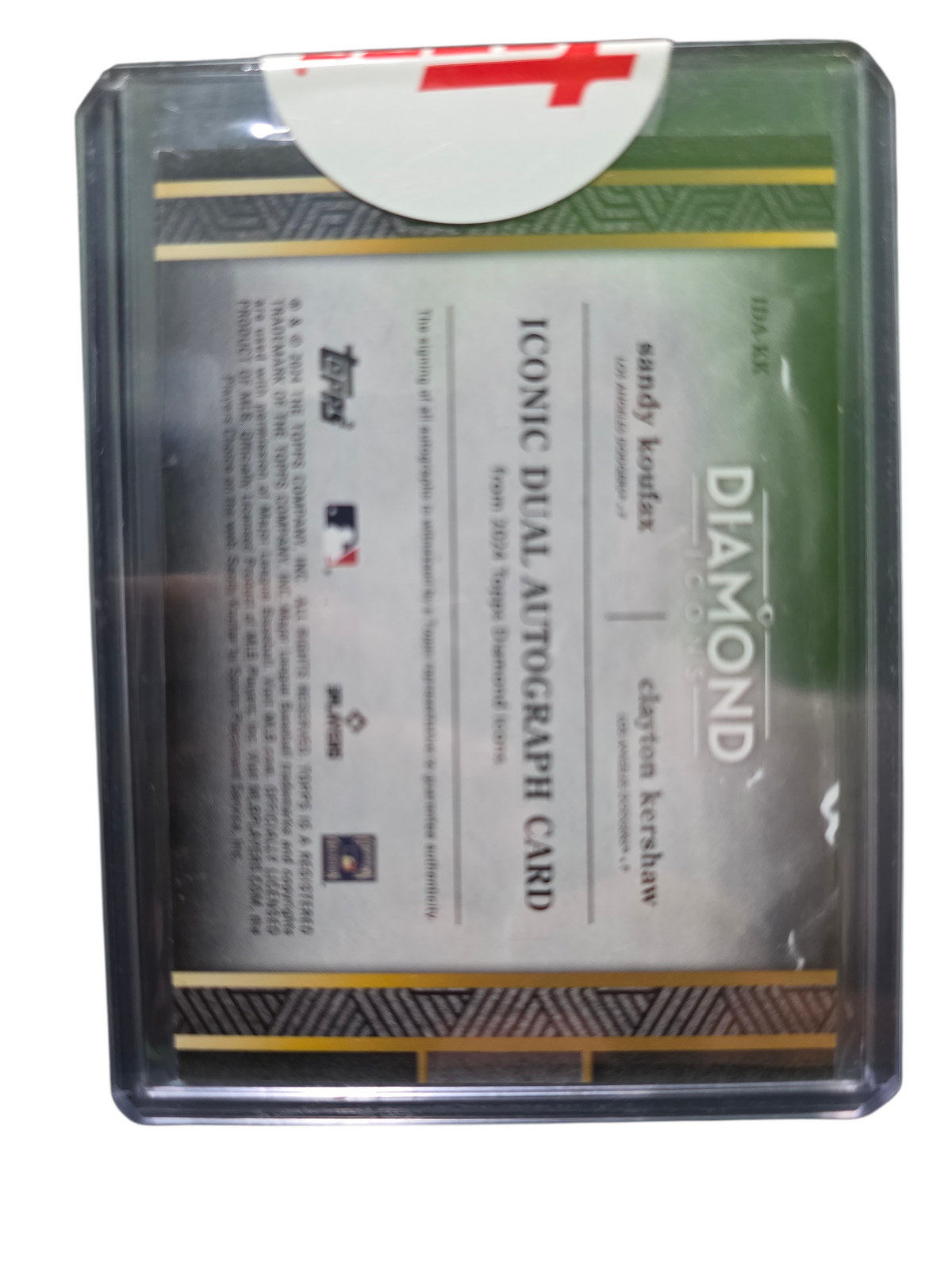 2022 Topps Diamond Icons Sandy Koufax Clayton Kershaw /5