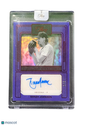 2023 Panini Three and Two Lone Star Signatures Randy Johnson #LS-RJ Purple
