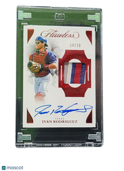 2025 Panini Flawless Baseball Ivan Rodriguez #PPV-IR Prime Patch Auto 14/20