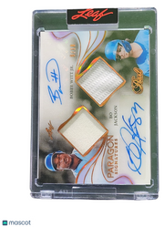 2025 Leaf Bo Jackson Bobby Witt Jr. #PS2-01 Dual Auto 8/10 Dual Game-Used