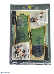 2020 Topps Tier One Clear One Dual Autograph Aaron Judge Don Mattingly #C1DA-JM