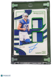 2024 Panini Immaculate Collection Laiatu Latu #ISPR-LLU 01/18 Patch