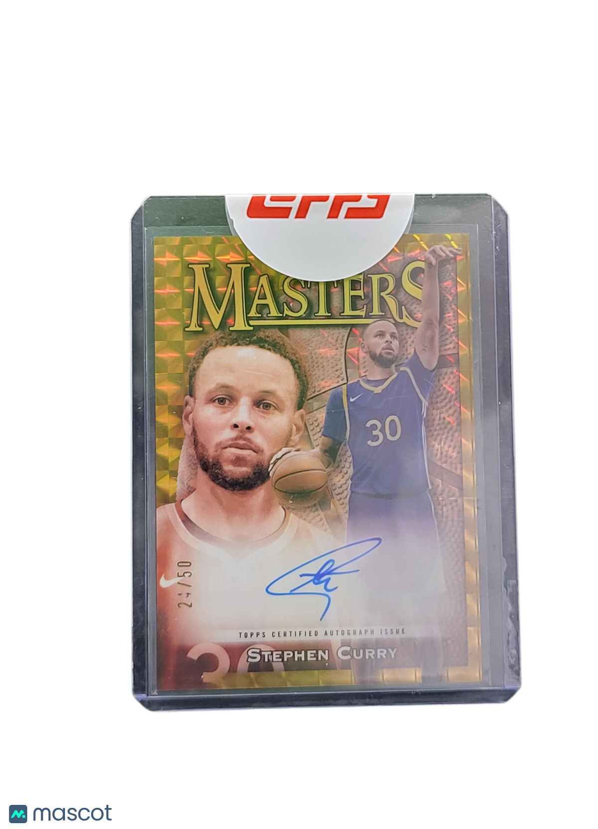 2024 Topps Finest Basketball Masters Stephen Curry #MA-SC Gold Refractor 24/50