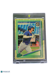 2025 Panini Donruss Optic Prizm Kellon Lindsey 191 Gold Vinyl 1/1 Rated Prospect