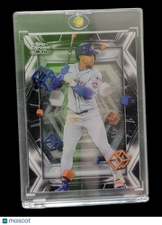 2025 Topps Chrome Black Francisco Lindor #DOD-13 Green