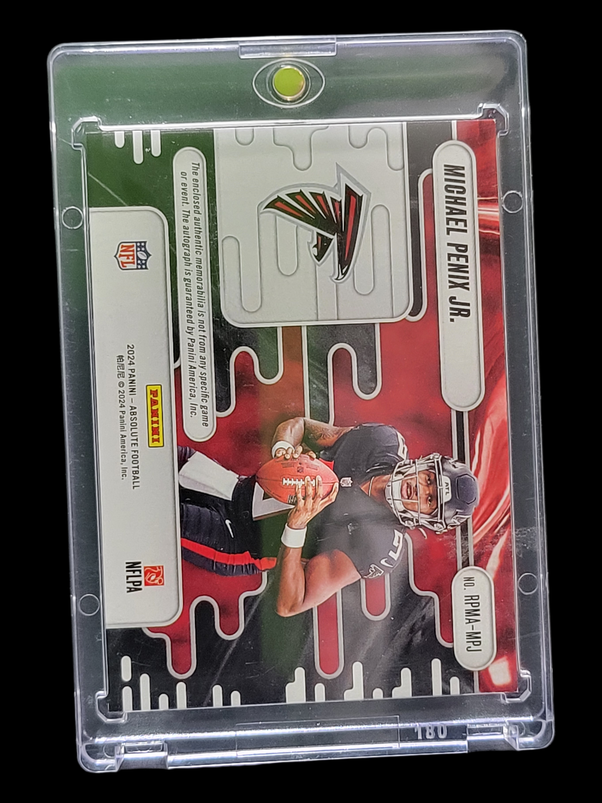 2024 Panini Football Rookie Premiere Auto Michael Penix Jr. #RPMA-MPJ Patch RC