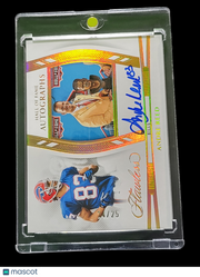 2025 Panini Flawless Football Andre Reed #HOF-ARD Hall of Fame Autographs 4/25