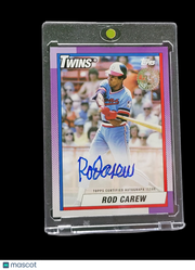 2025 Topps Baseball 1990 Auto Card Rod Carew #RC Topps Certified Auto RC