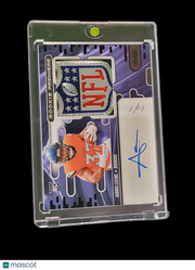 2024 Panini Material Auto Audric Estime #RPMA-AEE RC NFL Shield Patch RC