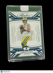 2024 Panini Flawless Football Jordan Love #25 Sapphire 09/15 Memorabilia