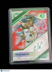 2025 Topps Diamond Icons Craig Biggio #WPA-CB White Polychromatink 5/5