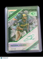 2025 Topps Diamond Icons Jackson Chourio #WPA-JC White Polychromatink 10/10