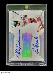 2017 Panini Flawless Rickey Henderson Lou Brock #FDS-RL Dual Autograph
