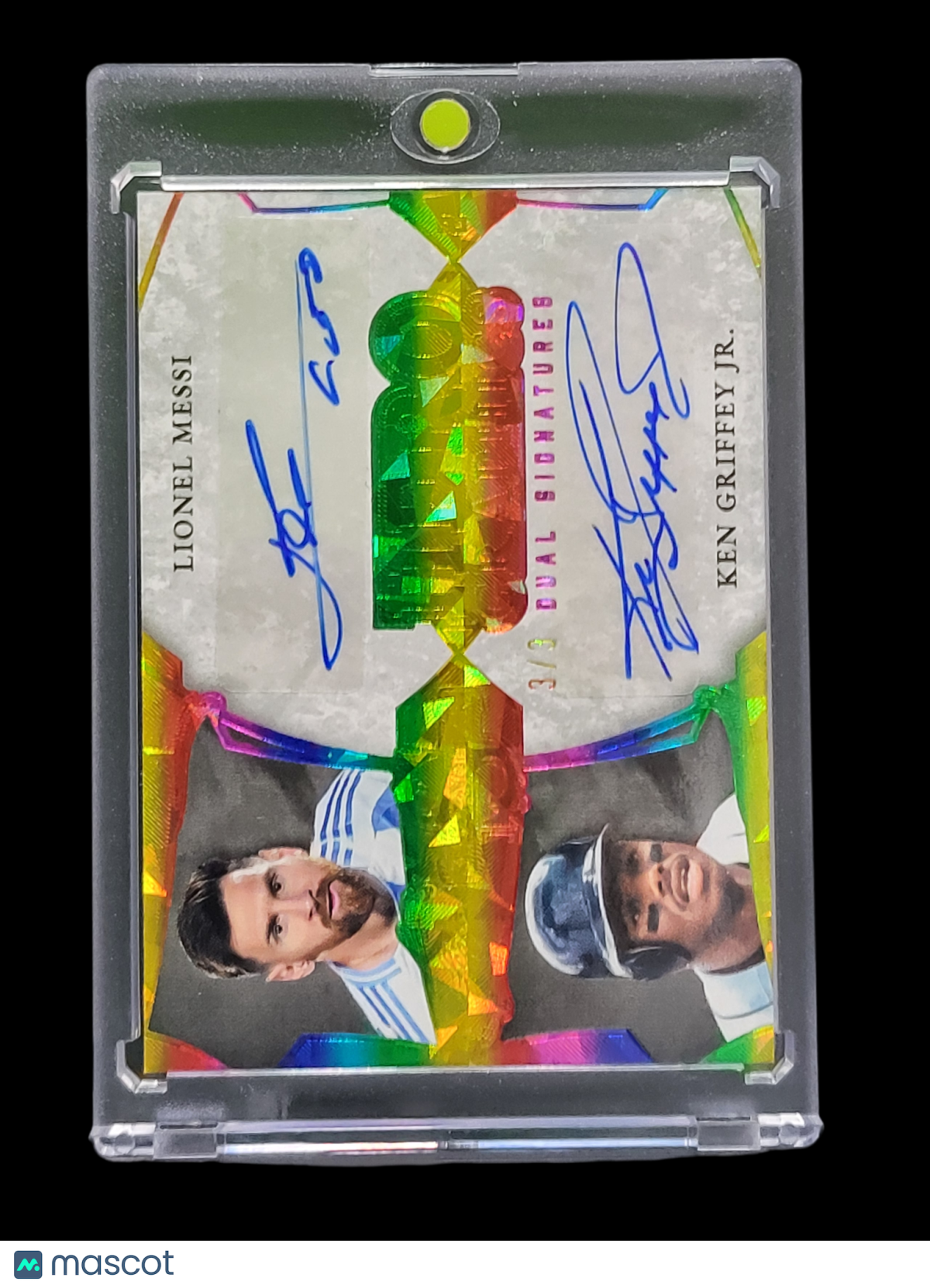 2025 Leaf Spectacular  Graphics Ken Griffey Jr. Lionel Messi #H2-2 3 / 3 Dual