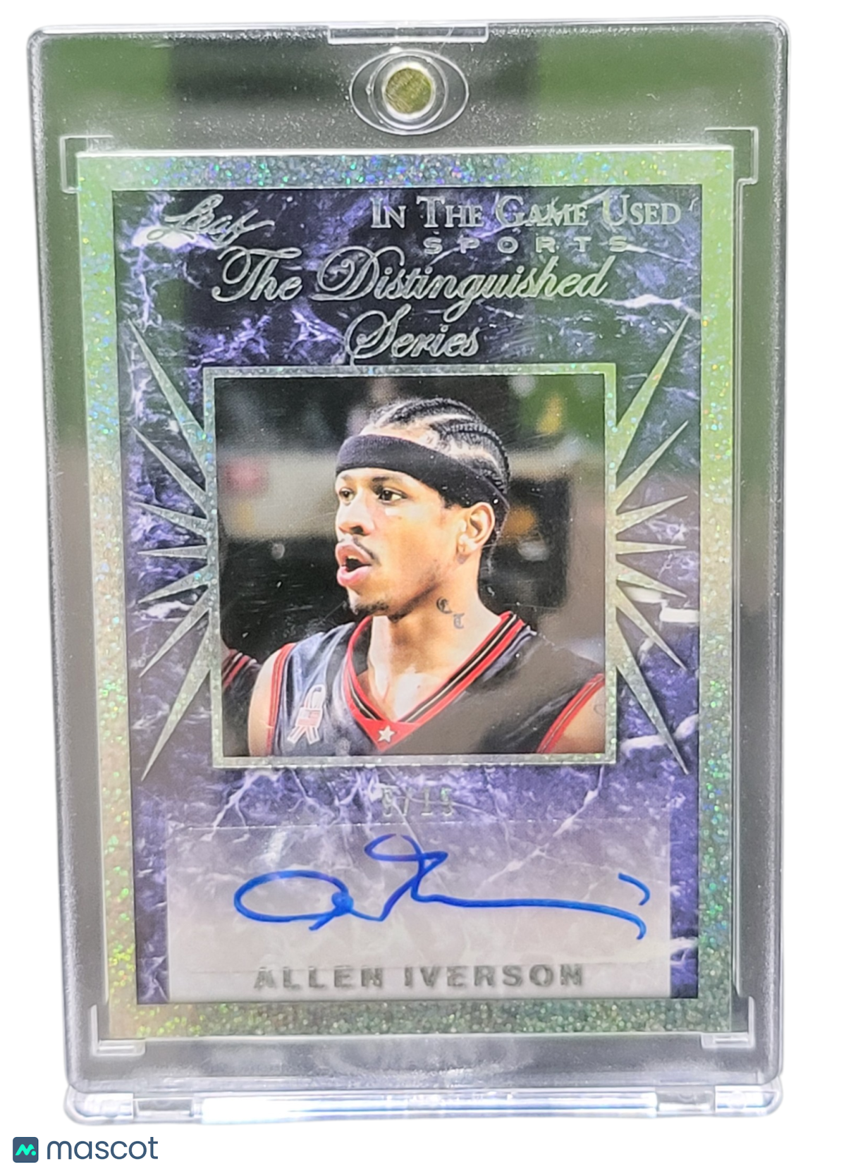 2022 Leaf In The Game Used Sports The Distinguished Series Allen Iverson #DS-AI1