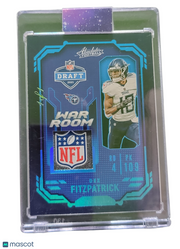 2021 Panini Absolute Football War Dez Fitzpatrick #WRM-DFI 1-of-1 NFL Shield