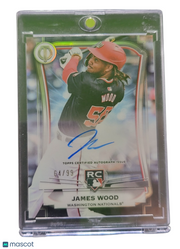 2025 Topps Tribute League Inauguration James Wood #LIA-JWO Green 64/99 RC