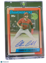 2025 Topps 1988 Topps Baseball Autographs Corbin Carroll #88BA-CC Orange