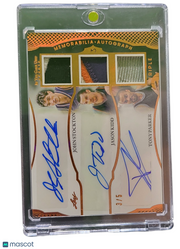 2024 Leaf John Stockton Jason Kidd Tony Parker #IGTA-6 Triple 3 / 5 Triple Auto