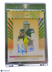 2022 Panini Clearly Donruss Passing the Torch Dak Prescott #PT-DP 34/49