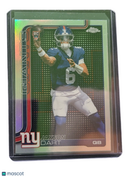 2025 Topps Chrome Jaxson Dart #306 Refractor RC light board