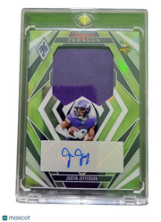 2023 Panini Phoenix Paragon Justin Jefferson #PPA-JJ Green 06/25 Patch