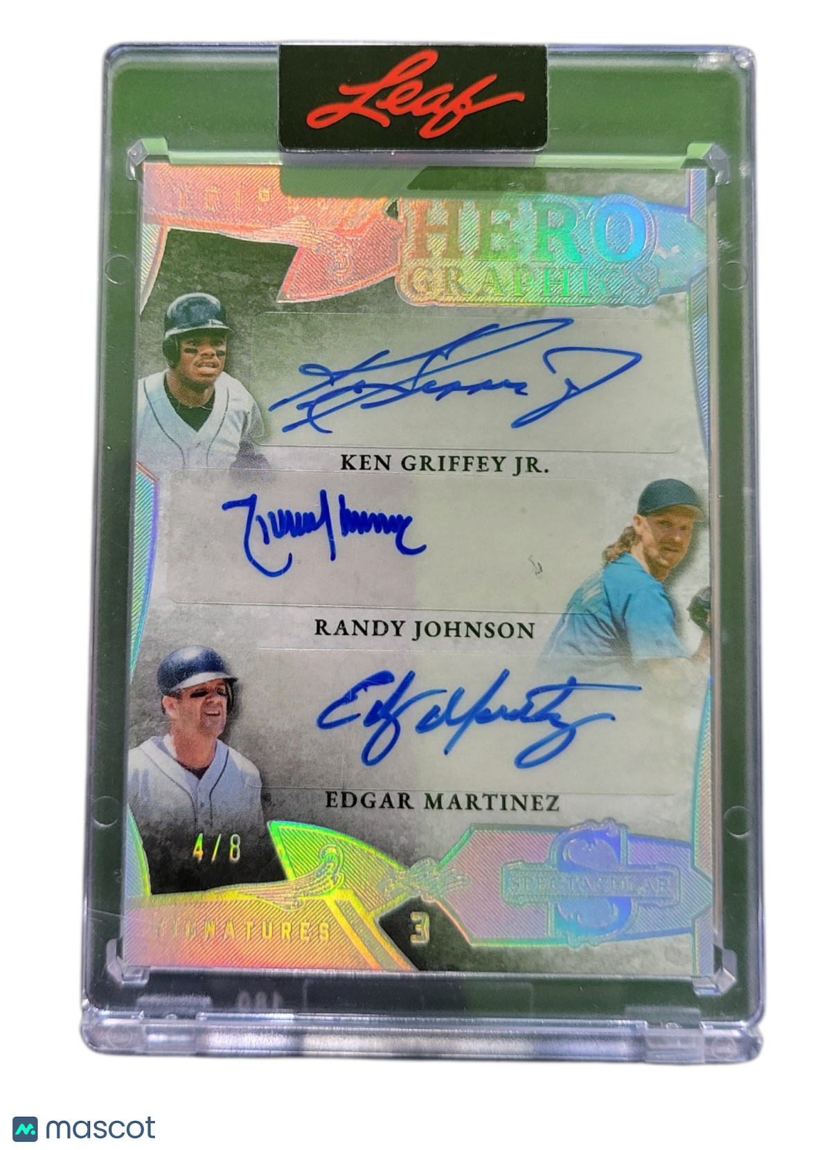 2025 Leaf Spectacular Hero Ken Griffey Jr. Johnson Edgar Martinez #H3-3 4/8
