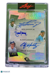 2025 Leaf Spectacular Hero Ken Griffey Jr. Johnson Edgar Martinez #H3-3 4/8