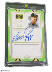 2024 Topps Definitive Collection Wade Boggs #DARC-WB Green 05/10 Game-Used