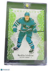 2025 Upper Deck Artifacts Macklin Celebrini #42 Lime Green 111/125