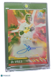 2024 Bowman Draft Chrome Plasma Power Leo De Vries #PPA-LD Orange Refractor 1/5
