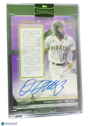 2023 Topps Luminaries Oneil Cruz #HRK-OC Purple Home Run Kings Auto Card 1/3