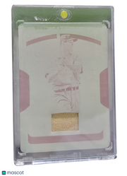2018 Panini National Lou Gehrig #225 Magenta Plate Printing Plate Game-Used