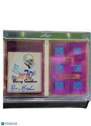 2025 Leaf Barry Sanders #SY-BS1 Purple /10 6-Swatch Jersey Patch Game-Used