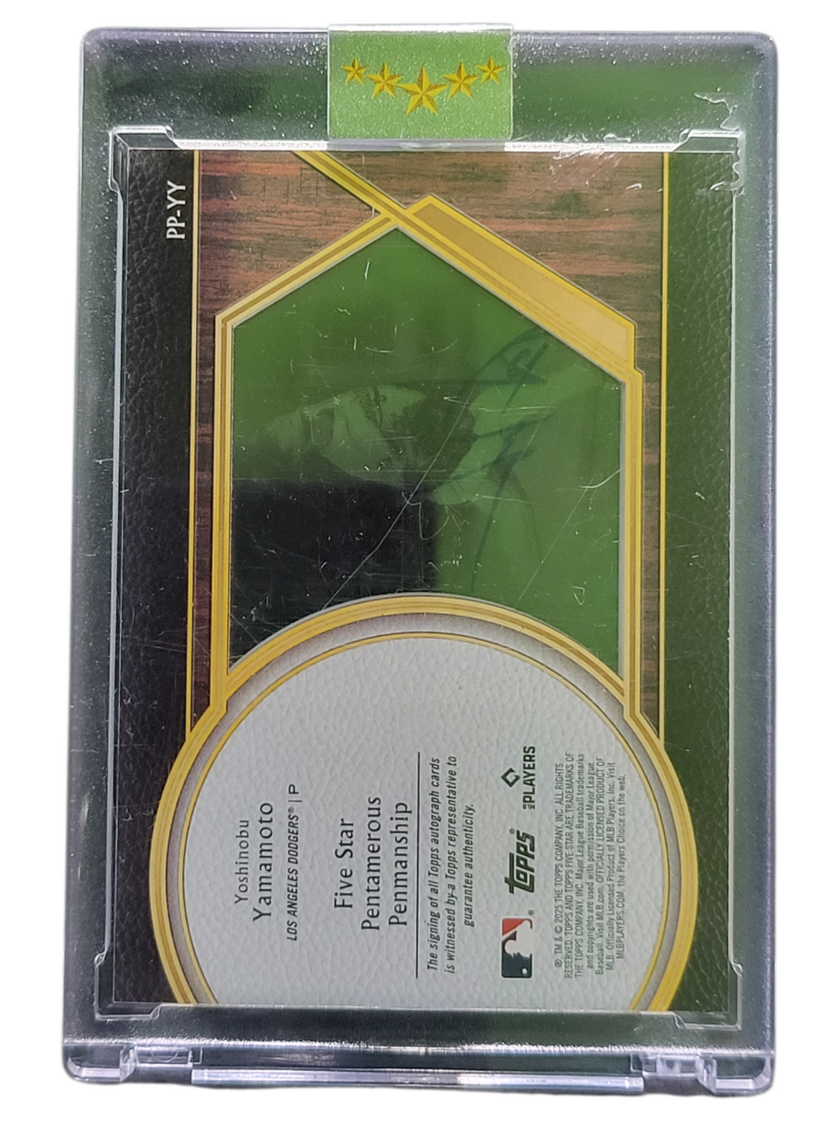 2025 Topps Five Star Pentamerous Penmanship Yoshinobu Yamamoto #PP-YY 06/15