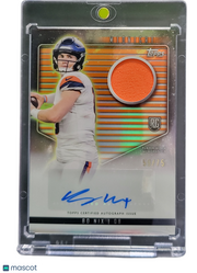 2024 Topps Midnight Bo Nix #RJA-BN Player-Worn Memorabilia RC 59/75