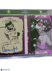 2025 Leaf History Book Sports Edition Aaron Judge #AB-AJ1 Purple 1/2