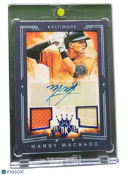 2015 Panini Diamond Kings Manny Machado #95 04/10 Dual Patch Memorabilia