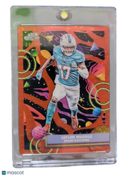 2025 Topps Chrome Jaylen Waddle #61 Orange Cosmic 06/10