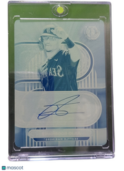 2024 Topps Tribute Julio Rodriguez #TA-JROD Cyan Plate Printing Plate 1 of 1