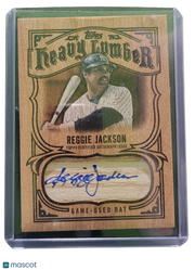 2026 Topps Baseball Heavy  Reggie Jackson #HLAR-RJ Game-Used Bat Auto Relic