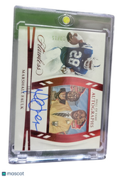 2025 Panini Flawless  Marshall Faulk #HOF-MFK Ruby Hall of Fame Auto /15
