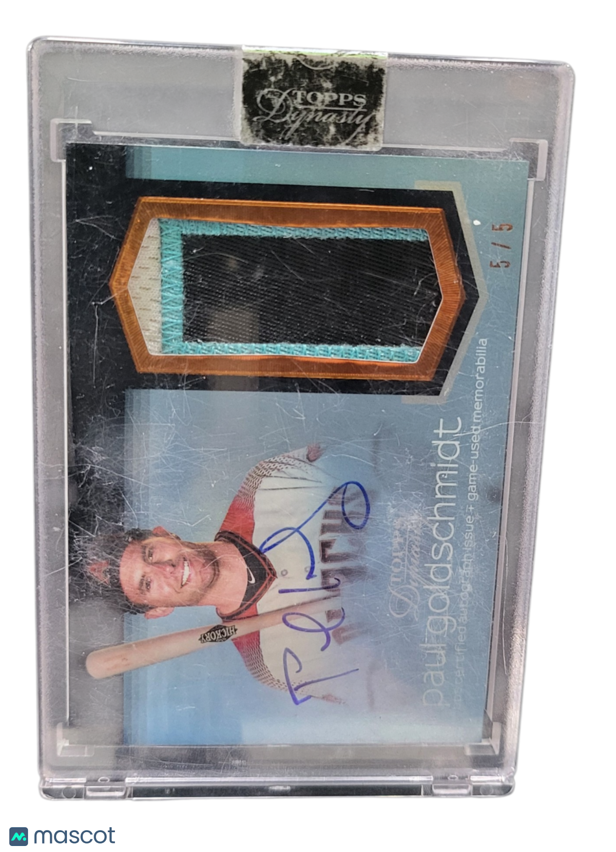 2018 Topps Dynasty Paul Goldschmidt #AP-PG1 Patch 5 / 5 Memorabilia