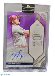 2022 Topps Luminaries Baseball Mike Trout #HRK-MTR Purple 1 / 3
