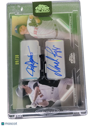 2026 Topps Chrome Black Roger Clemens Wade Boggs #PDPA-BC Green 09/30