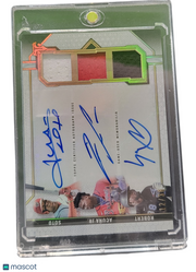 2021 Topps Luis Robert Juan Soto Ronald Acuña Jr. #ARC-SAR Auto Triple Relic /36