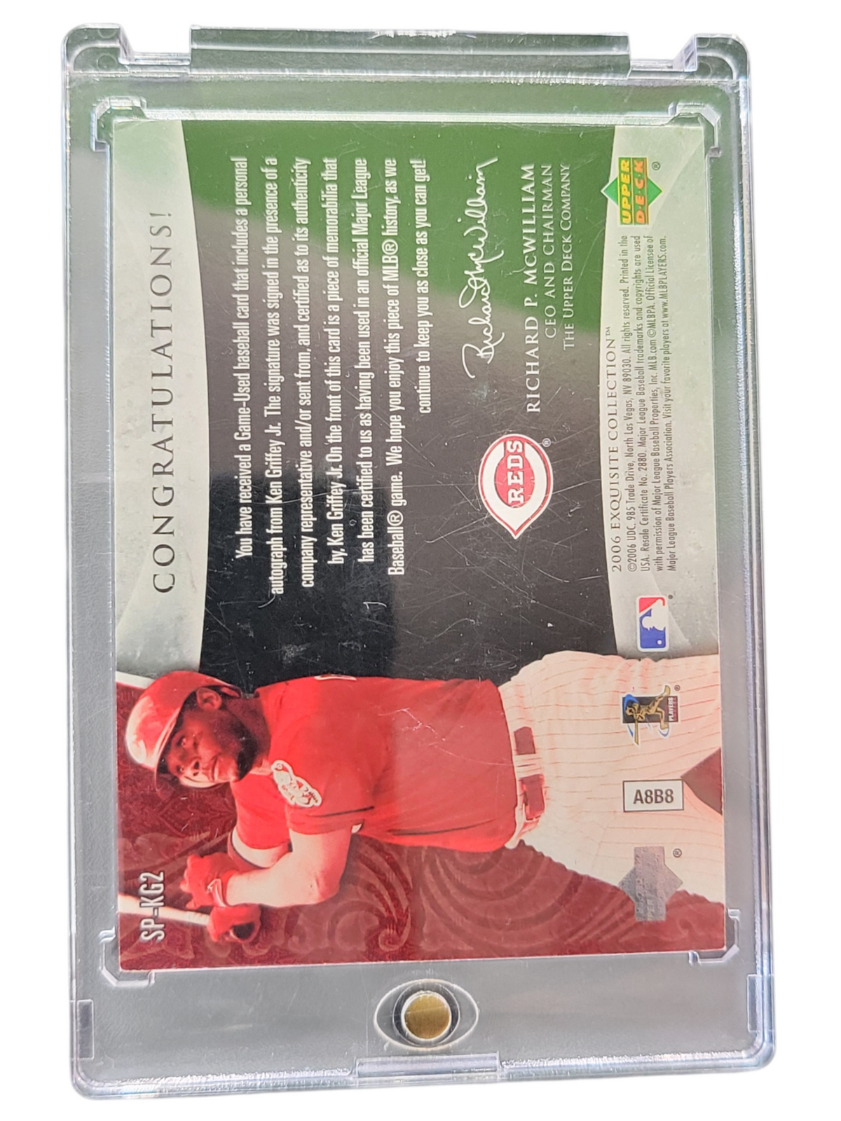 2006 Upper Deck Exquisite  Ken Griffey Jr. #SP-KG2 Patch /30 Memo