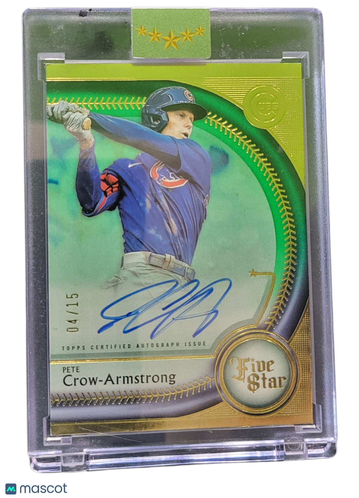 2024 Topps Five Star Pete Crow-Armstrong #FSA-PC Green 04/15