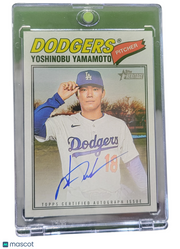 2026 Topps Heritage Yoshinobu Yamamoto #ROA-YY Real One Autograph